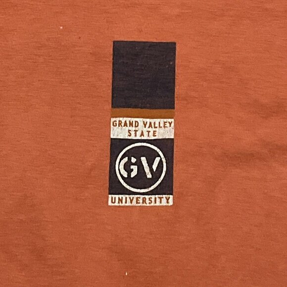 VTG Jansport Grand Valley State University T Shirt Adult LARGE Rust Red USA Made - Picture 2 of 8